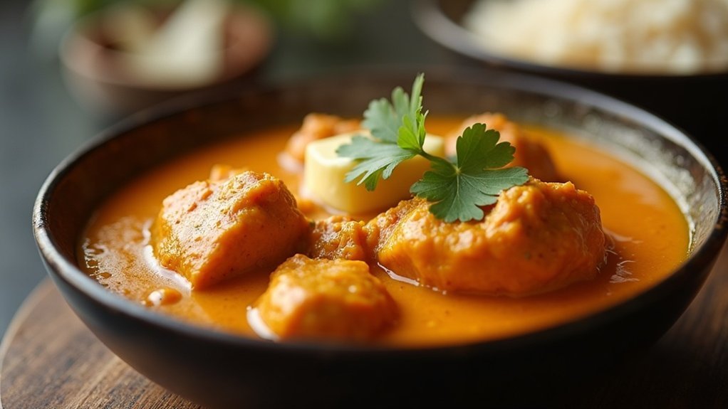 butter chicken kalorije