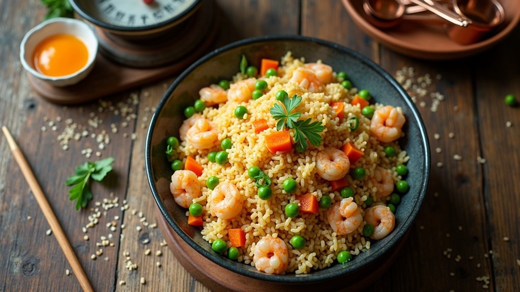 pržana riža kalorijski raspored