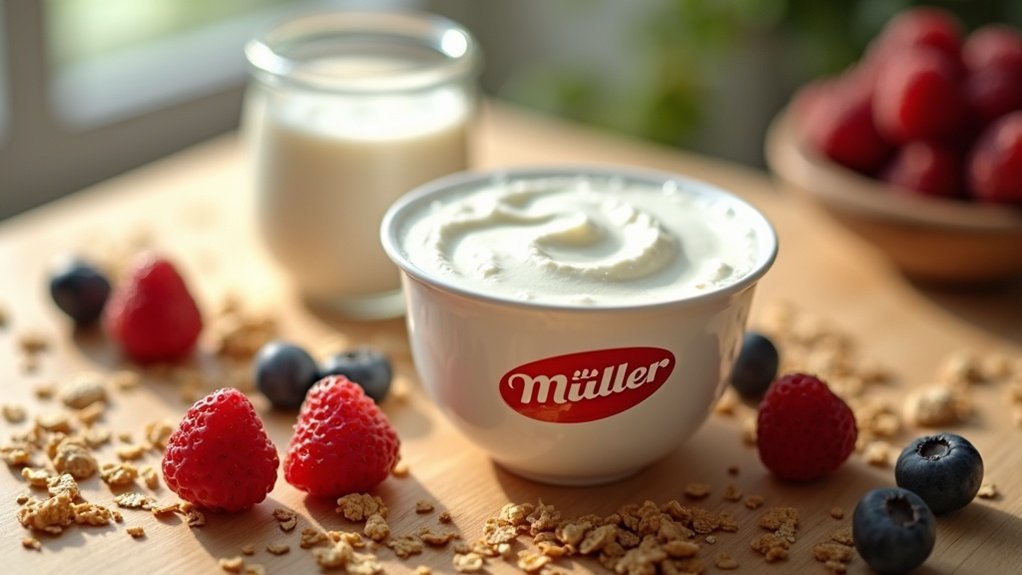 m ller yogurt calorie nutrition table