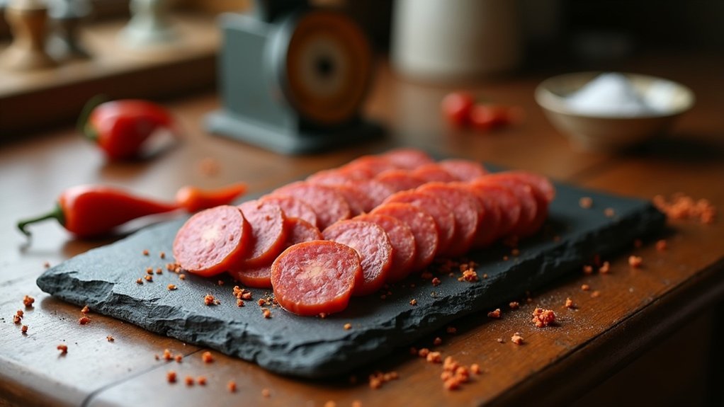 dimljena začinjena svinjska kobasica