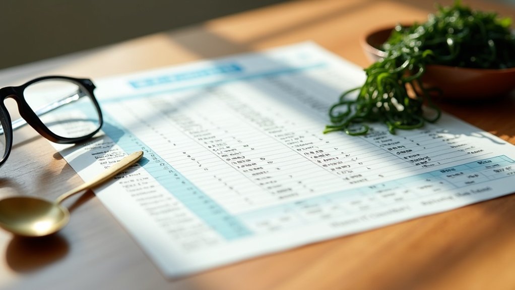 tablica kalorija wakame morskih algi